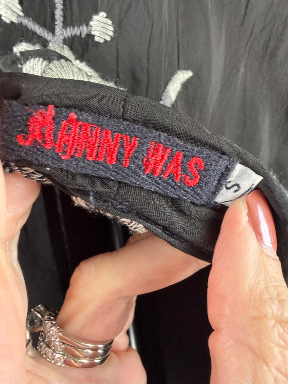 Johnny Was Embroidered Floral Kimono Cardigan – Black Gray – Size S - Picture 2 of 7